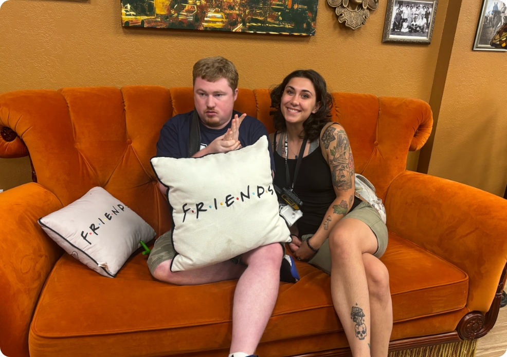 Student and teacher, friends